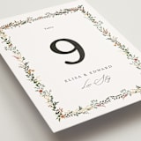 "Blooming Vine" - Table Numbers in Blush by Susan Moyal - Detail