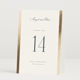 "The Ritz" - Table Numbers in Quartz by Kristie Kern - Folded