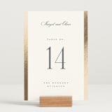 "The Ritz" - Table Numbers in Quartz by Kristie Kern - Displayed (stand not included)