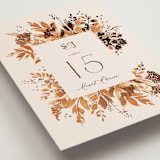 "Wedding in Aspen" - Table Numbers in Rust by Chris Griffith - Detail