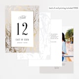 "Modern Marble" - Table Numbers in Cloud by Kelly Schmidt - Back of Card Options