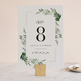 "Framed in Ferns" - Table Numbers in Petal by Kristie Kern - Front