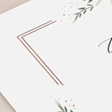 "Framed in Ferns" - Table Numbers in Petal by Kristie Kern - Detail