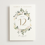 "Country Garden" - Table Numbers in Verdant by Susan Moyal - Front