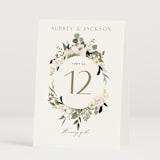 "Country Garden" - Table Numbers in Verdant by Susan Moyal - Folded