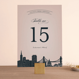 "Big City" - Table Numbers in Blush by Hooray Creative - Front