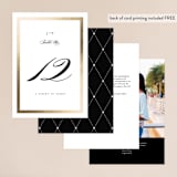 "Lasting love" - Table Numbers in Gold by Stacey Meacham - Back of Card Options