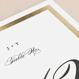 "Lasting love" - Table Numbers in Gold by Stacey Meacham - Detail