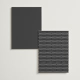 "Modern Glam" - Table Numbers in Soft Black by Camille Robinson - Back of Card Options