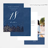 "Aspen" - Table Numbers in Midnight by Kristie Kern - Back of Card Options