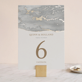 "Lustrous" - Table Numbers in Cement by Kaydi Bishop - Front