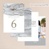 "Lustrous" - Table Numbers in Cement by Kaydi Bishop - Back of Card Options