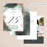 "Fancy Marble" - Table Numbers in Moss by Phrosné Barwood - Back of Card Options