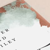 "Fancy Marble" - Table Numbers in Moss by Phrosné Barwood - Detail