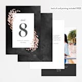 "Lux branch" - Table Numbers in Pepper by Stacey Meacham - Back of Card Options