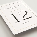 "Bianca" - Table Numbers in Sugar by Jessica Williams - Detail