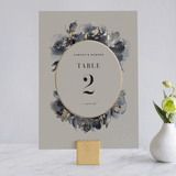 "Enchanted Blooms" - Table Numbers in Midnight by Lori Wemple - Front