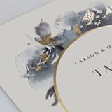 "Enchanted Blooms" - Table Numbers in Midnight by Lori Wemple - Detail