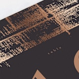 "Dazzling" - Table Numbers in Noir by Phrosné Barwood - Detail