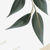 "Cascading Vine" - Table Numbers in Ivory by Susan Moyal - Detail