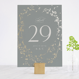 "love drops" - Table Numbers in Pale by Phrosné Barwood - Front