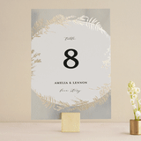 "Fresh Vines" - Table Numbers in Fern by Susan Moyal - Front