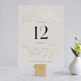 "Chic Wreath" - Table Numbers in Classic by Kelly Schmidt - Front