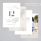 "Chic Wreath" - Table Numbers in Classic by Kelly Schmidt - Back of Card Options