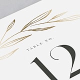 "Chic Wreath" - Table Numbers in Classic by Kelly Schmidt - Detail