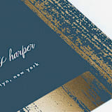 "Gold Leaf" - Table Numbers in Indigo by Kelly Schmidt - Detail