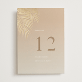 "Sunset by the Sea" - Table Numbers in Tan by lulu and isabelle - Front