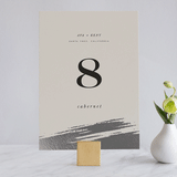 "Halcyon" - Table Numbers in Tuxedo by Leah Bisch - Front