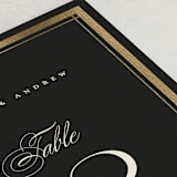 "Formal" - Table Numbers in Onyx by Jessica Williams - Detail