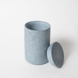 "Cotton Swab Holder - Light Blue Terrazzo" - Belly Bands in blue by Pretti.Cool