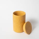 "Cotton Swab Holder - Marigold Terrazzo" - Belly Bands in yellow by Pretti.Cool