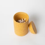 "Cotton Swab Holder - Marigold Terrazzo" - Belly Bands in yellow by Pretti.Cool