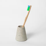 "Natural Terrazzo Toothbrush Holder" - Belly Bands in beige by Pretti.Cool