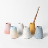 "Natural Terrazzo Toothbrush Holder" - Belly Bands in beige by Pretti.Cool