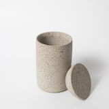 "Cotton Swab Holder - Natural Terrazzo" - Belly Bands in natural by Pretti.Cool