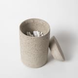 "Cotton Swab Holder - Natural Terrazzo" - Belly Bands in natural by Pretti.Cool