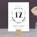 "Always" - Table Numbers in Blush by Susan Brown - Front