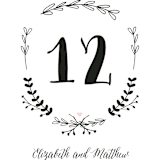 "Always" - Table Numbers in Blush by Susan Brown - Detail