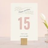 "Rustic Charm" - Table Numbers in Petal by Hooray Creative - Front