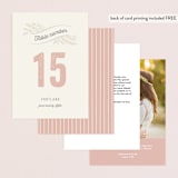"Rustic Charm" - Table Numbers in Petal by Hooray Creative - Back of Card Options