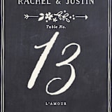 "Alabaster Florals" - Table Numbers in Slate by Jennifer Wick - Detail