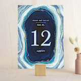 "Gilt Agate" - Table Numbers in Navy by Kaydi Bishop - Front