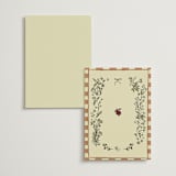 "Love Rests in a Garden" - Table Numbers in Oat by Helena Vitto - Back of Card Options