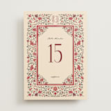 "Tapestry" - Table Numbers in Almond by Jenna Holcomb - Front