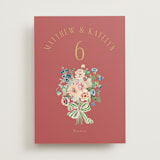 "Ruban en Fleur" - Table Numbers in Rose by Itsy Belle Studio - Front
