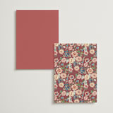 "Ruban en Fleur" - Table Numbers in Rose by Itsy Belle Studio - Back of Card Options